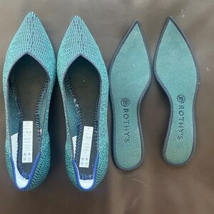 Rothy’s Points, Spruce Python, size 10